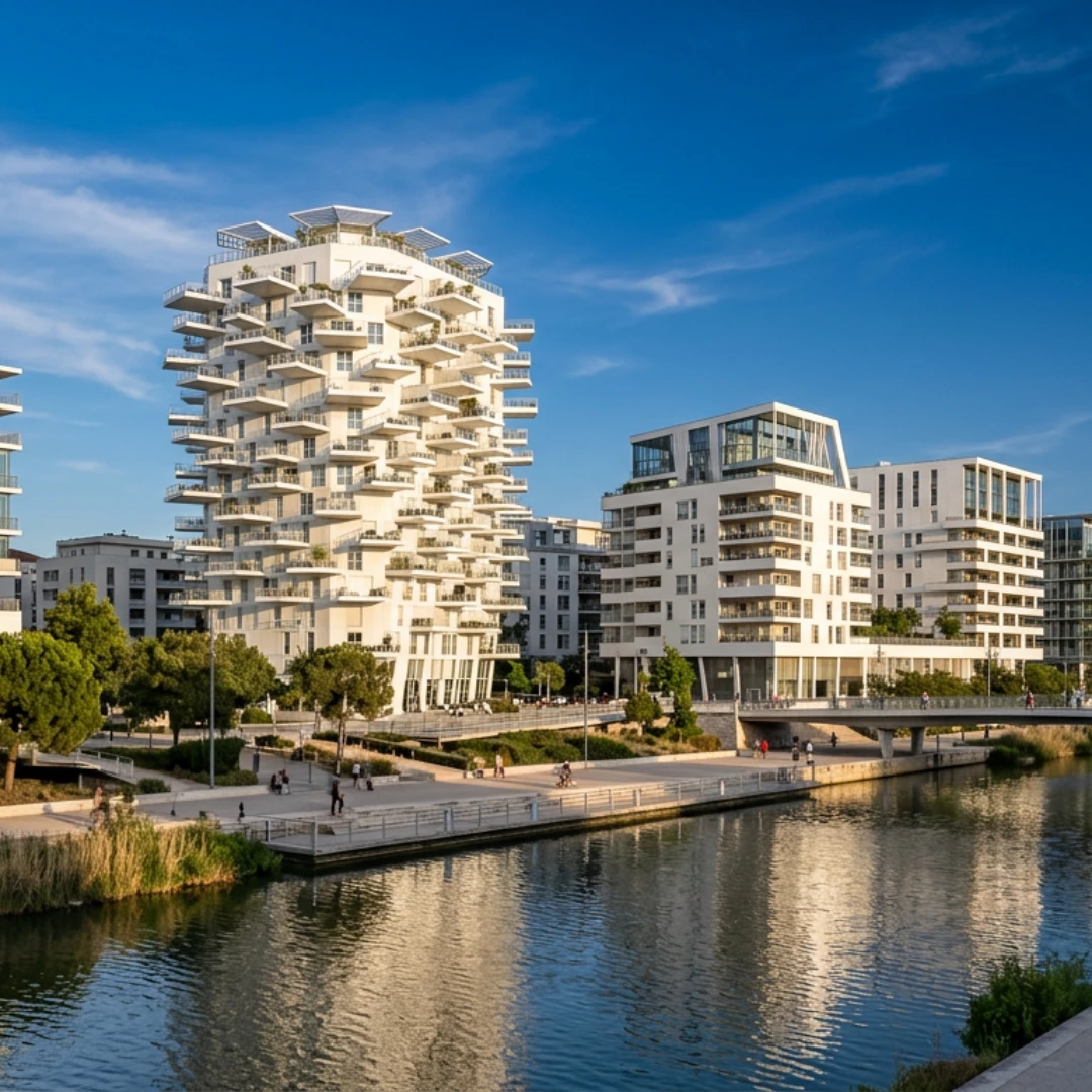 Quartier Port Marianne à Montpellier