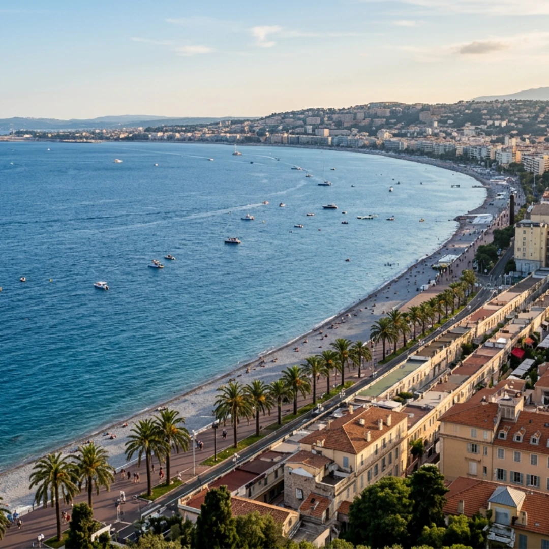 Baie des Anges et Promenade des Anglais à Nice