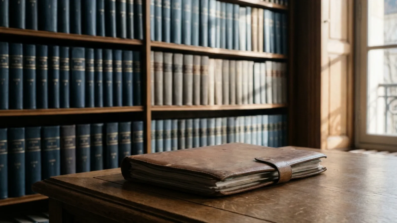 Dossier juridique devant une bibliothèque de codes, illustrant l'apport-cession et l'article 150-0 B ter