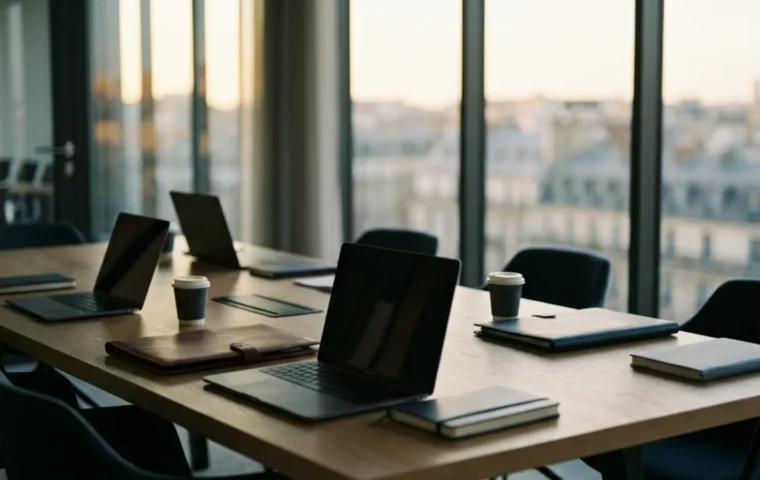 Salle de réunion préparée pour un audit, déroulement d’une due diligence d’acquisition
