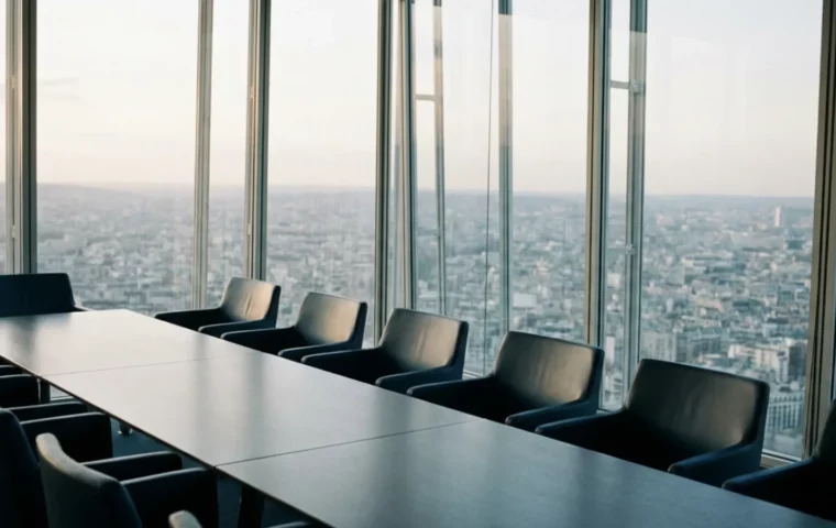 Salle de conseil dans un quartier d’affaires, montage d’un LBO à effet de levier