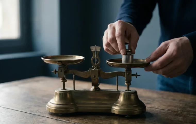 Balance de précision sur un bureau, écart entre valeur estimée et prix de cession