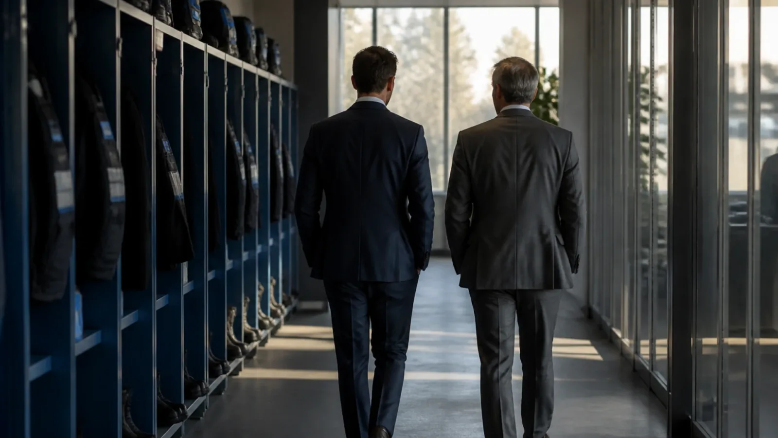 Repreneur et cédant préparant la reprise d’une société de sécurité et l’agrément du nouveau dirigeant